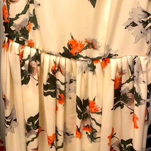 Cream colored floral dress